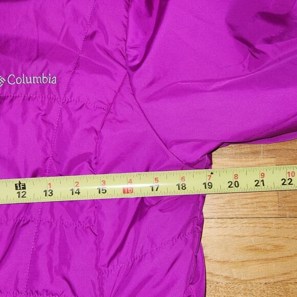 Columbia Interchange Dark Pink Insulated Jacket Women M Coat Polyester Nylon - Picture 4 of 10